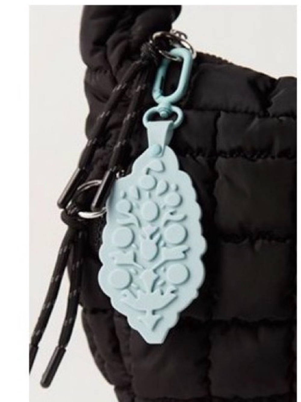 FP Movement Big Buti Keychain in Sterling Ice Blue One Size NWT